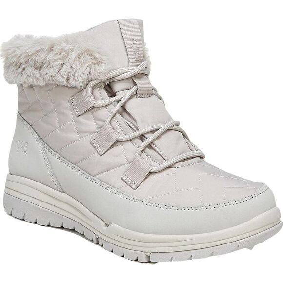 Ryka Shoes - Ryka Womens Aubonne Silver Faux Suede Faux Fur Lined Winter Boots Shoes NWT